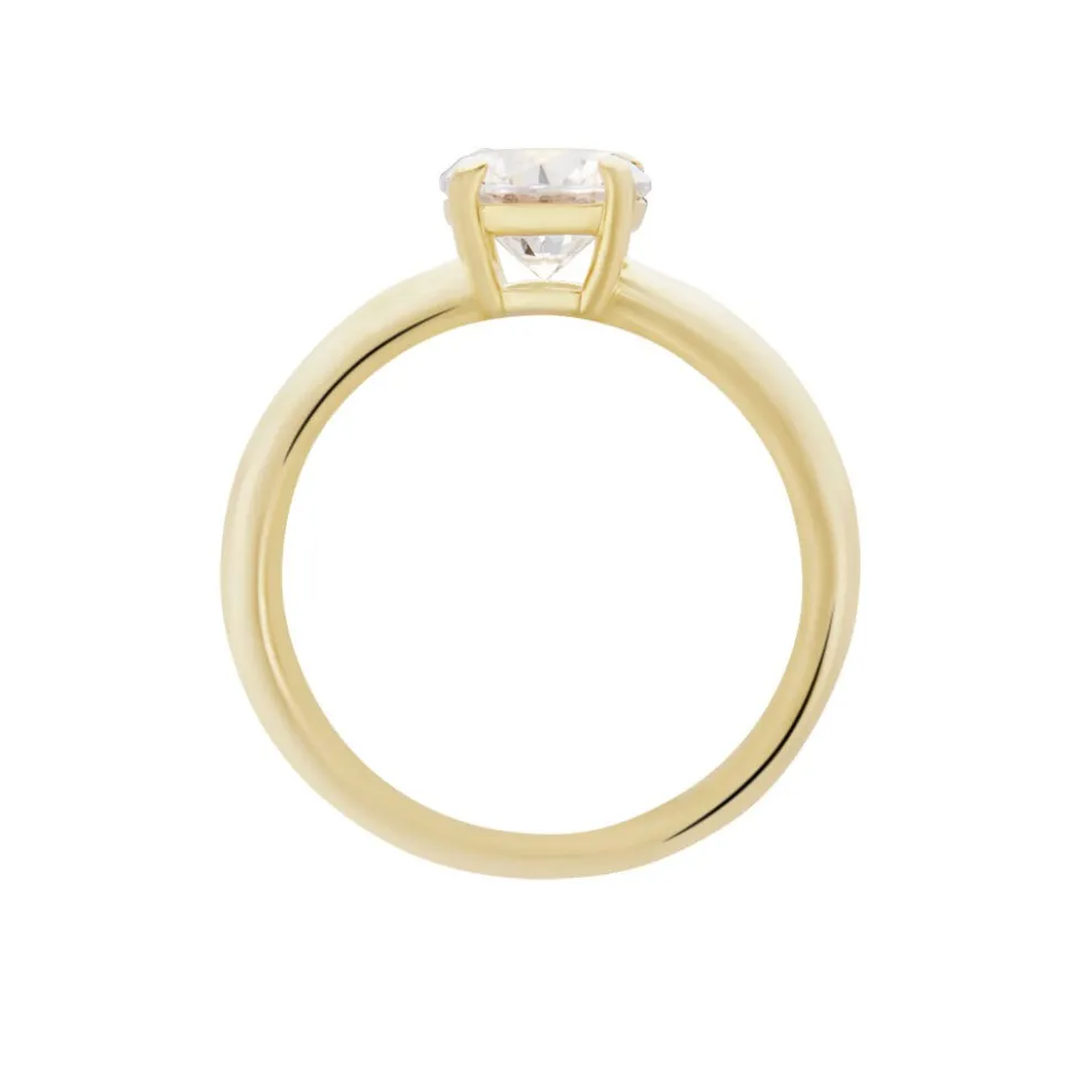 Bague Gen Plaqué Or Oxyde De Zirconium