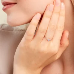 Bague Gily Argent Blanc Oxyde De Zirconium