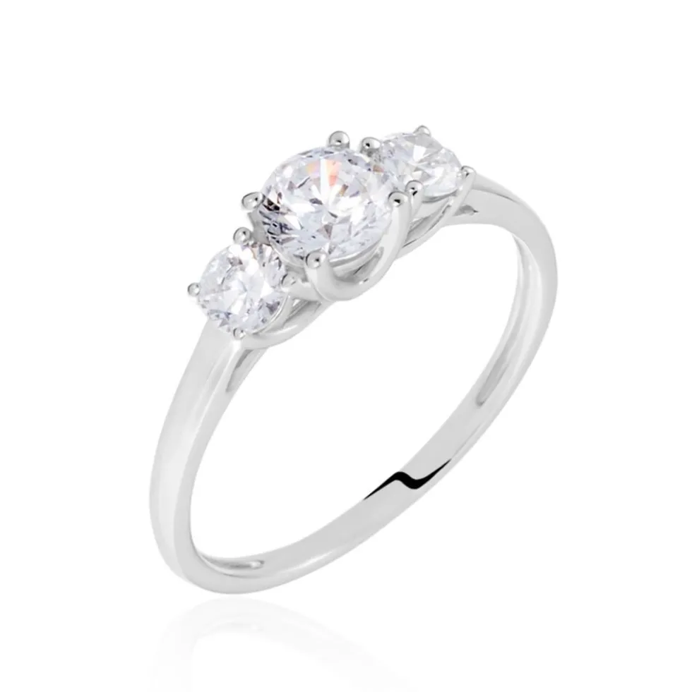 Bague Habib Or Blanc Oxyde