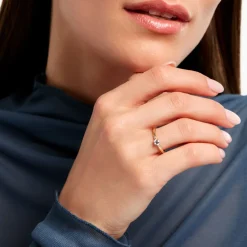 Bague Hanna Plaqué Or Jaune Oxyde De Zirconium