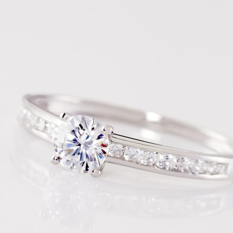 Bague Harem Or Blanc Oxyde