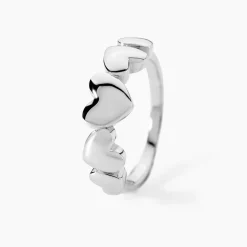 Bague Hearten Argent Blanc