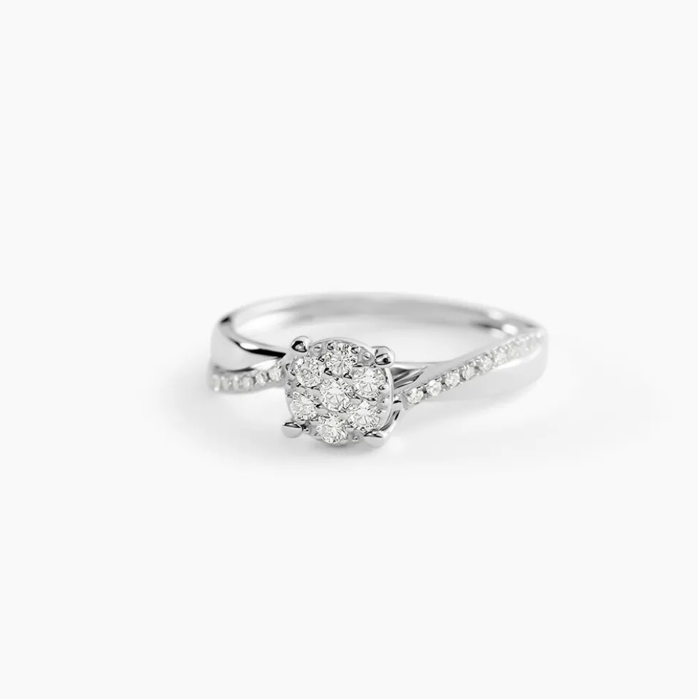 Bague Hebe Or Blanc Diamant