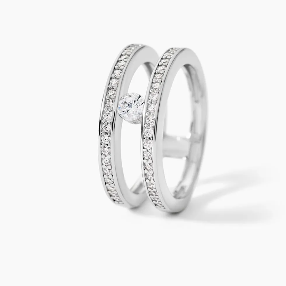 Bague Hermione Argent Blanc Oxyde De Zirconium