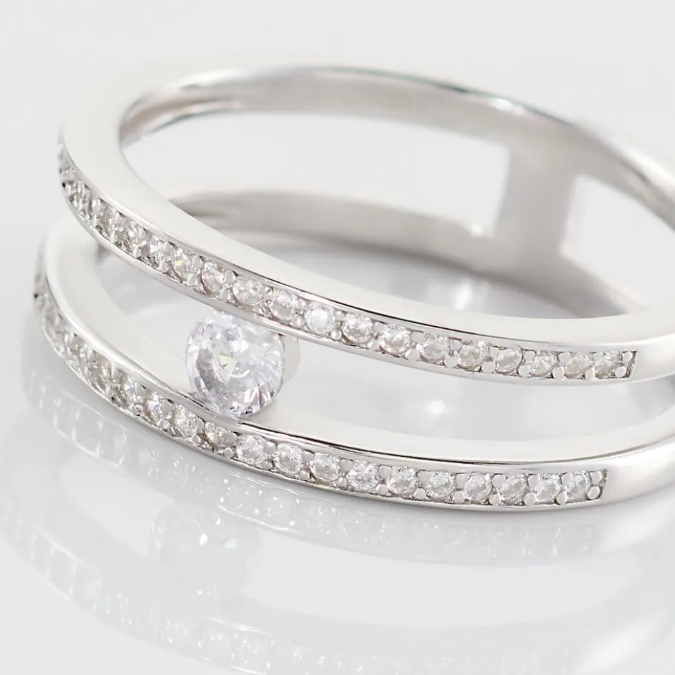 Bague Hermione Argent Blanc Oxyde De Zirconium