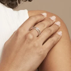 Bague Hermione Argent Blanc Oxyde De Zirconium