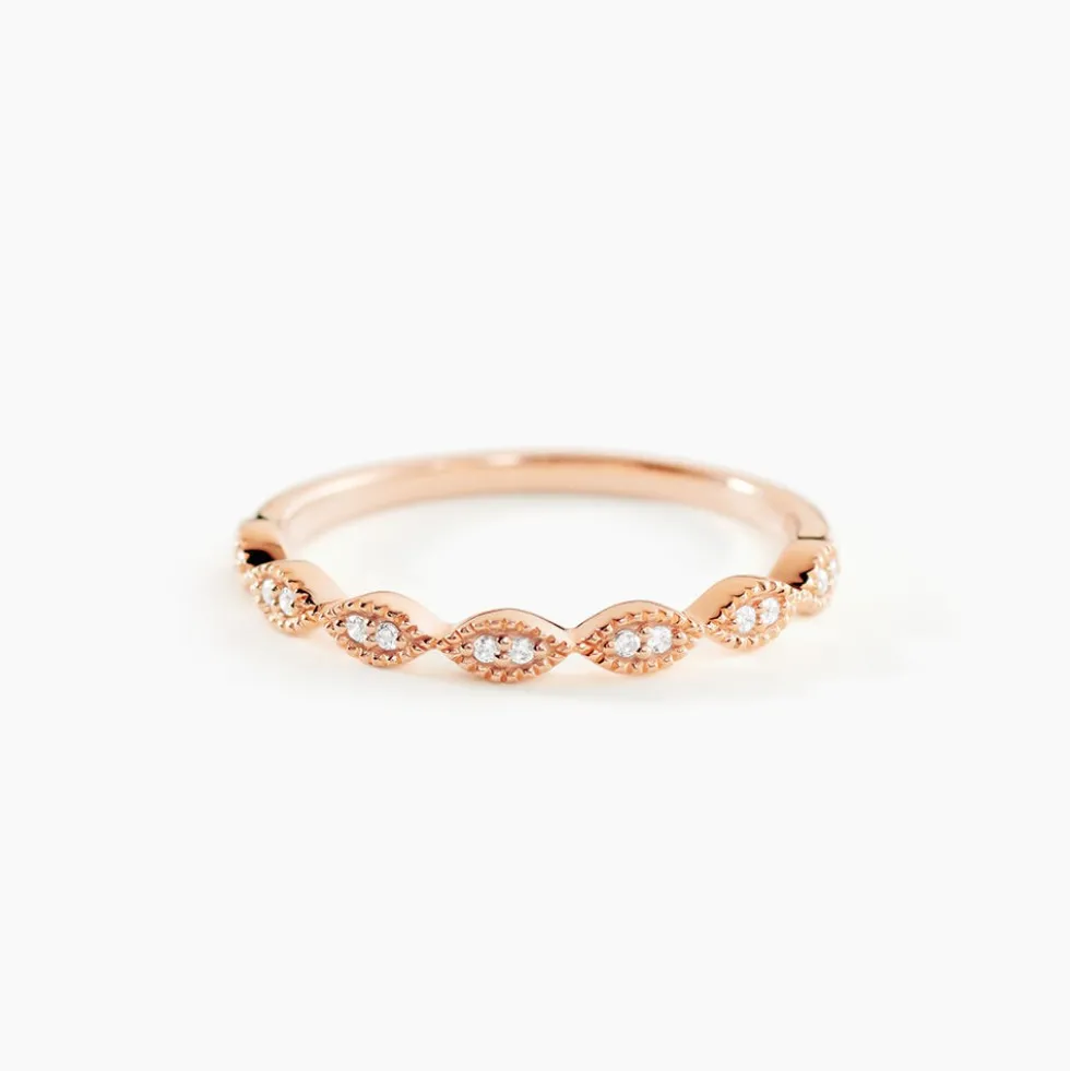 Bague Hestia Or Rose Oxyde De Zirconium