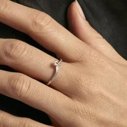 Bague Hyman Argent Blanc Oxyde De Zirconium