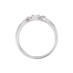 Bague Ibtihel Argent Blanc Oxyde De Zirconium