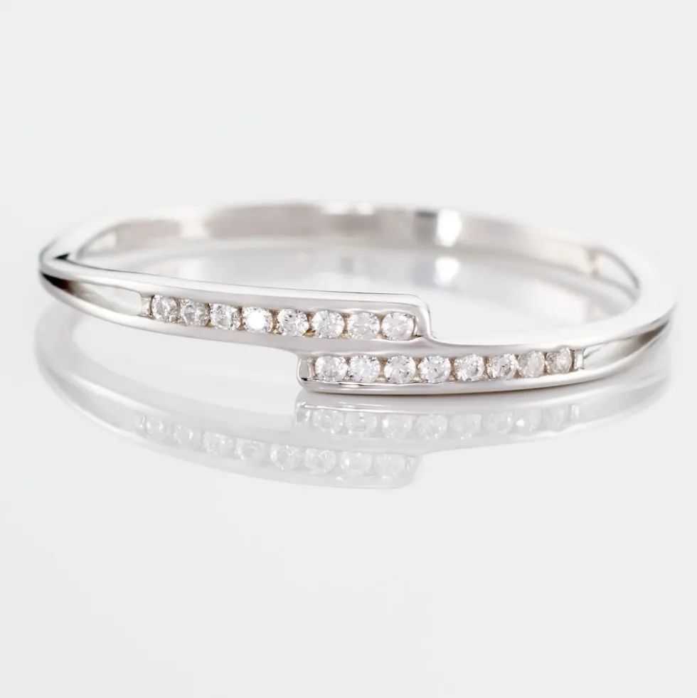 Bague Iryna Argent Blanc Oxyde De Zirconium