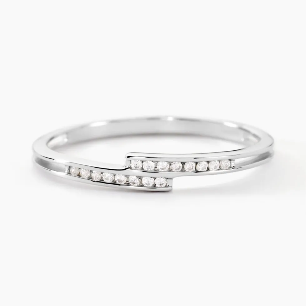 Bague Iryna Argent Blanc Oxyde De Zirconium