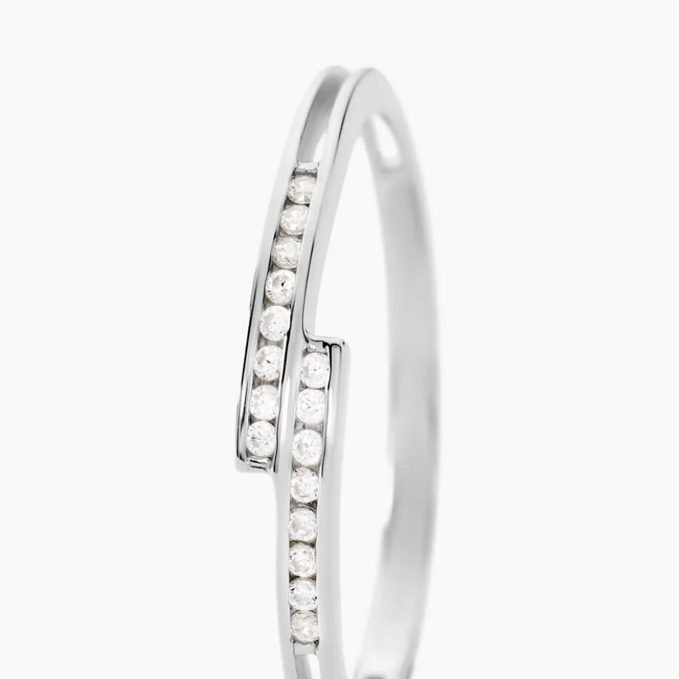 Bague Iryna Argent Blanc Oxyde De Zirconium