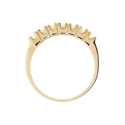Bague Isee Plaqué Or Jaune Oxyde De Zirconium
