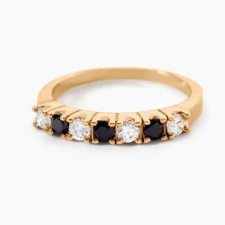 Bague Isee Plaqué Or Oxydes De Zirconium