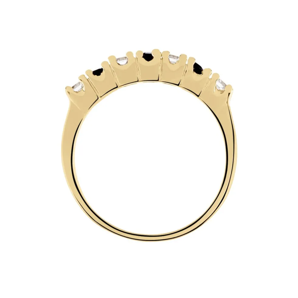 Bague Isee Plaqué Or Oxydes De Zirconium
