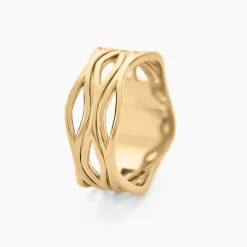 Bague Iza Plaque Or Jaune