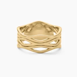 Bague Iza Plaque Or Jaune