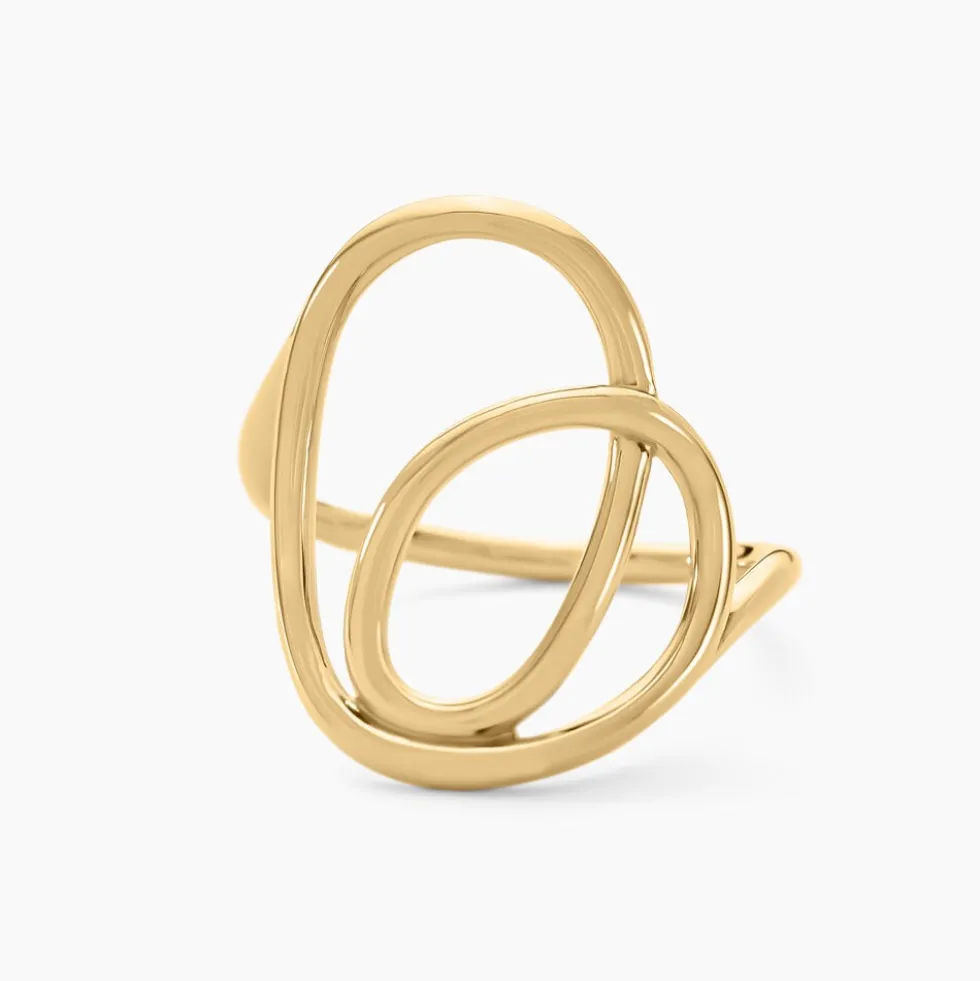 Bague Iza Plaque Or Jaune