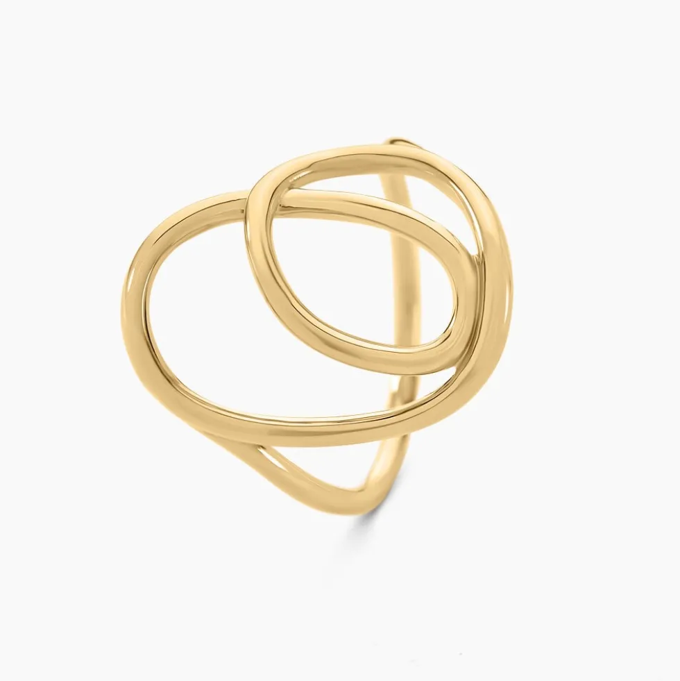 Bague Iza Plaque Or Jaune