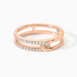 Bague Jessie Argent Rose Oxyde De Zirconium