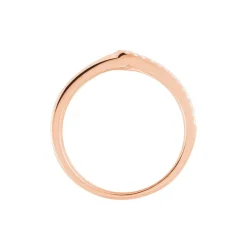 Bague Jessie Argent Rose Oxyde De Zirconium
