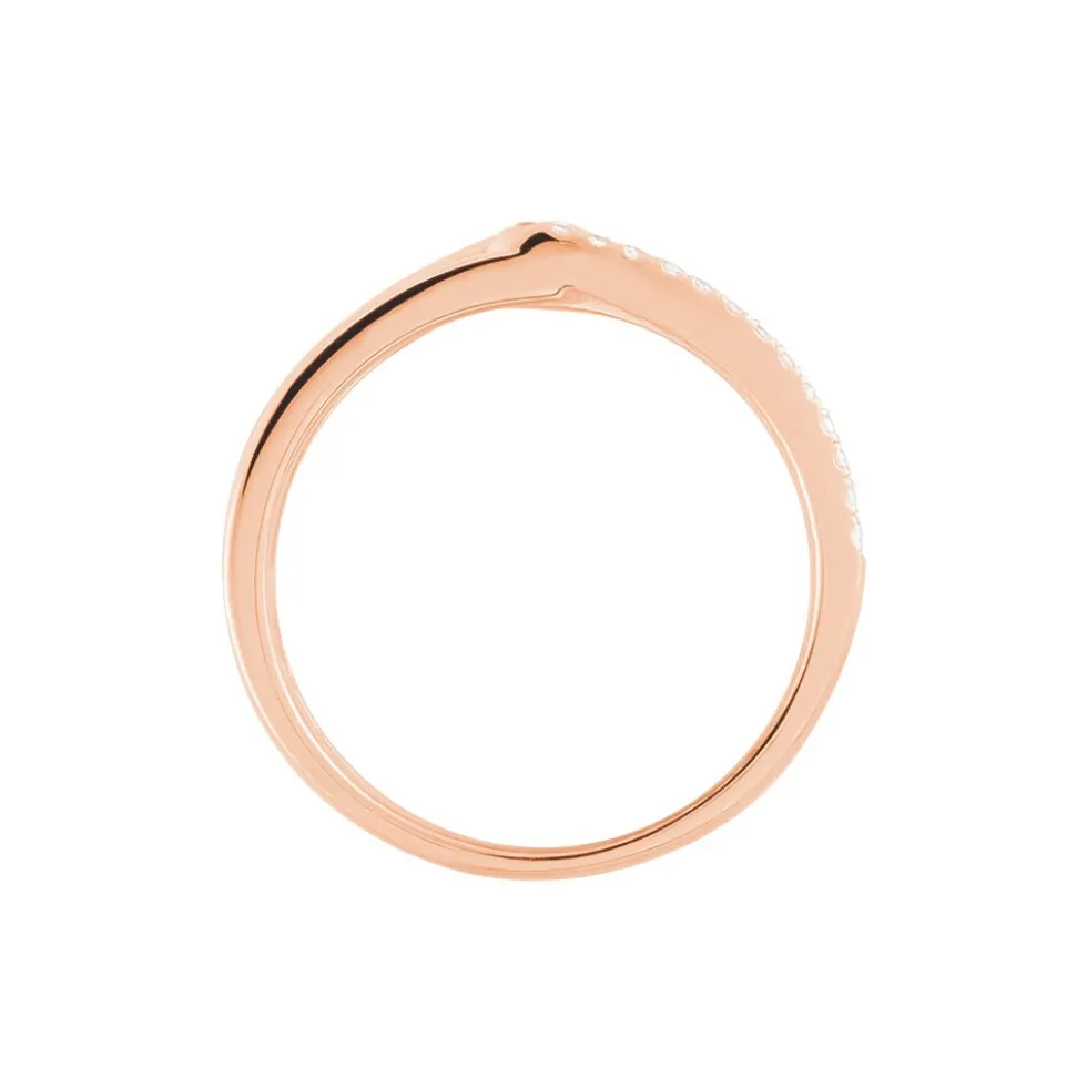 Bague Jessie Argent Rose Oxyde De Zirconium