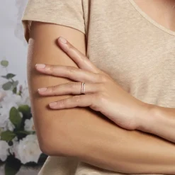 Bague Jessie Argent Rose Oxyde De Zirconium