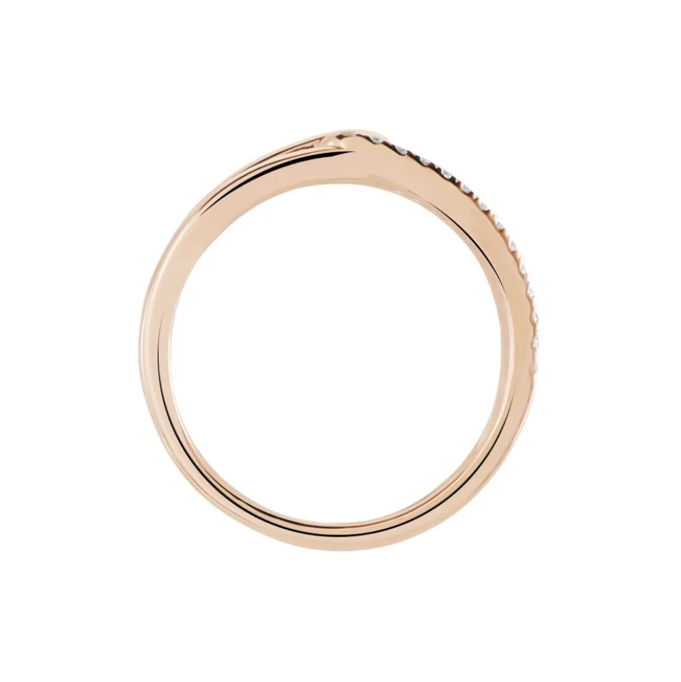 Bague Jessie Argent Rose Oxyde De Zirconium