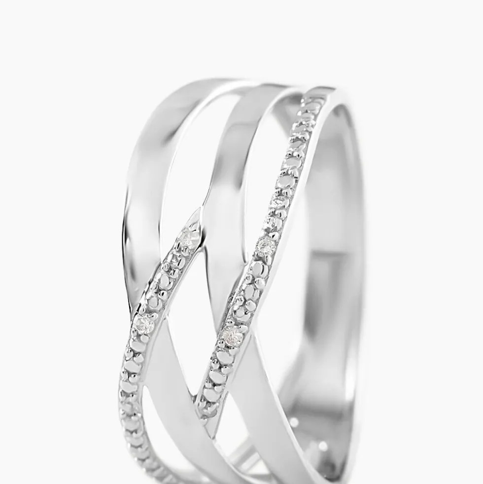 Bague Joassine Or Blanc Diamant