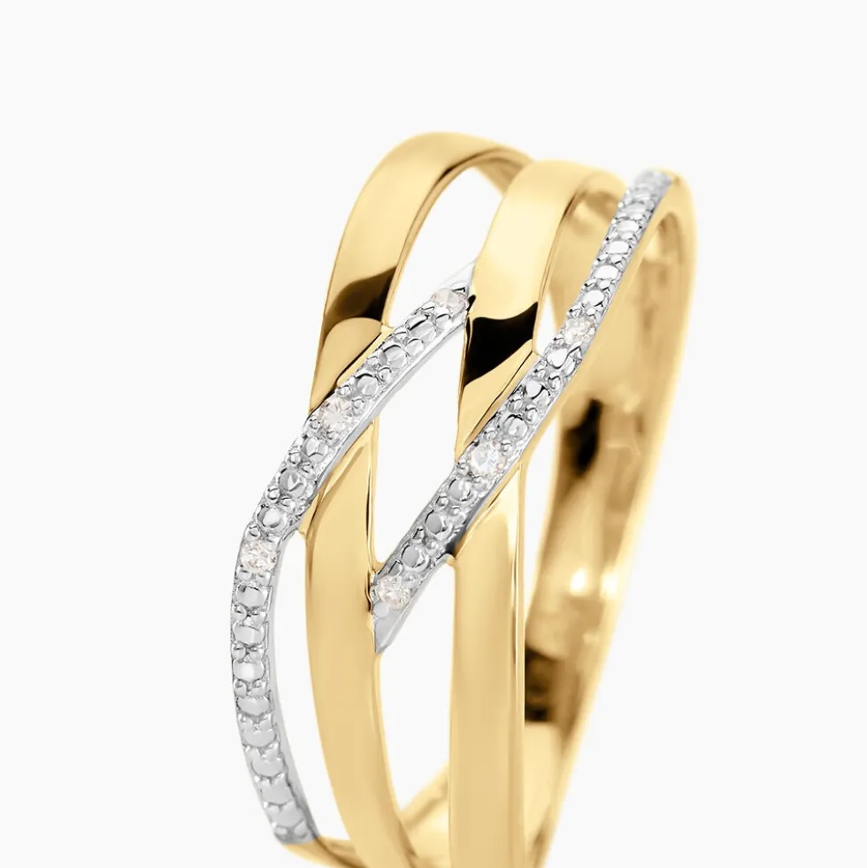 Bague Joassine Or Jaune Diamant