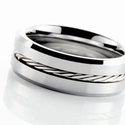 Bague Jourdan Iron Tungstene Blanc