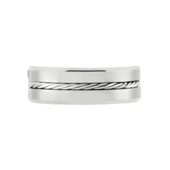 Bague Jourdan Iron Tungstene Blanc