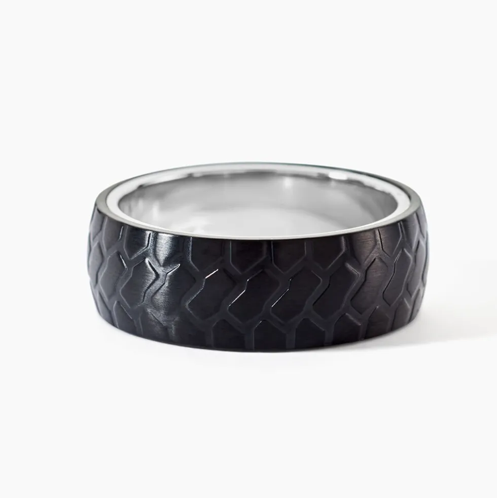 Bague Jourdan Jakab Acier Gris