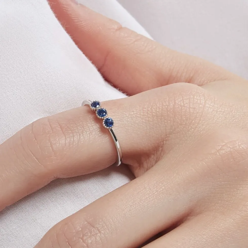 Bague Kasey Argent Blanc Oxyde De Zirconium