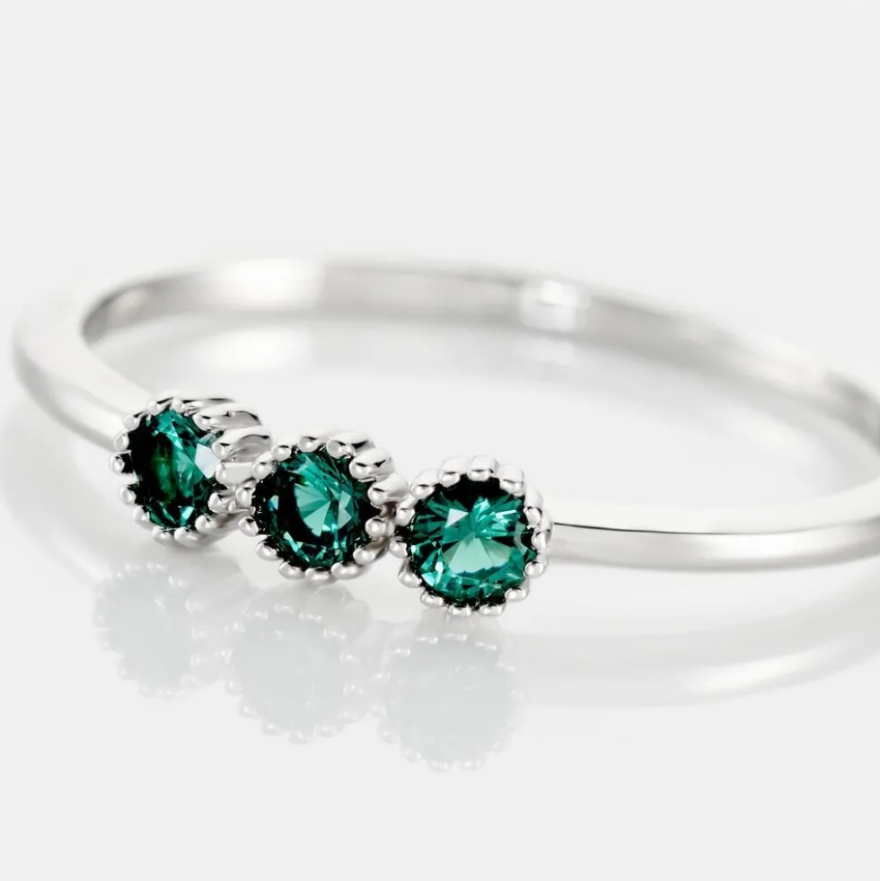 Bague Kasey Argent Blanc Oxyde De Zirconium