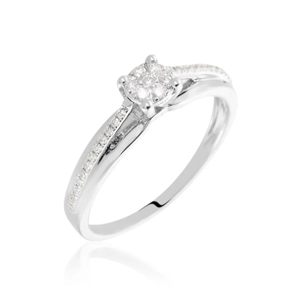 Bague Kate Or Blanc Diamant