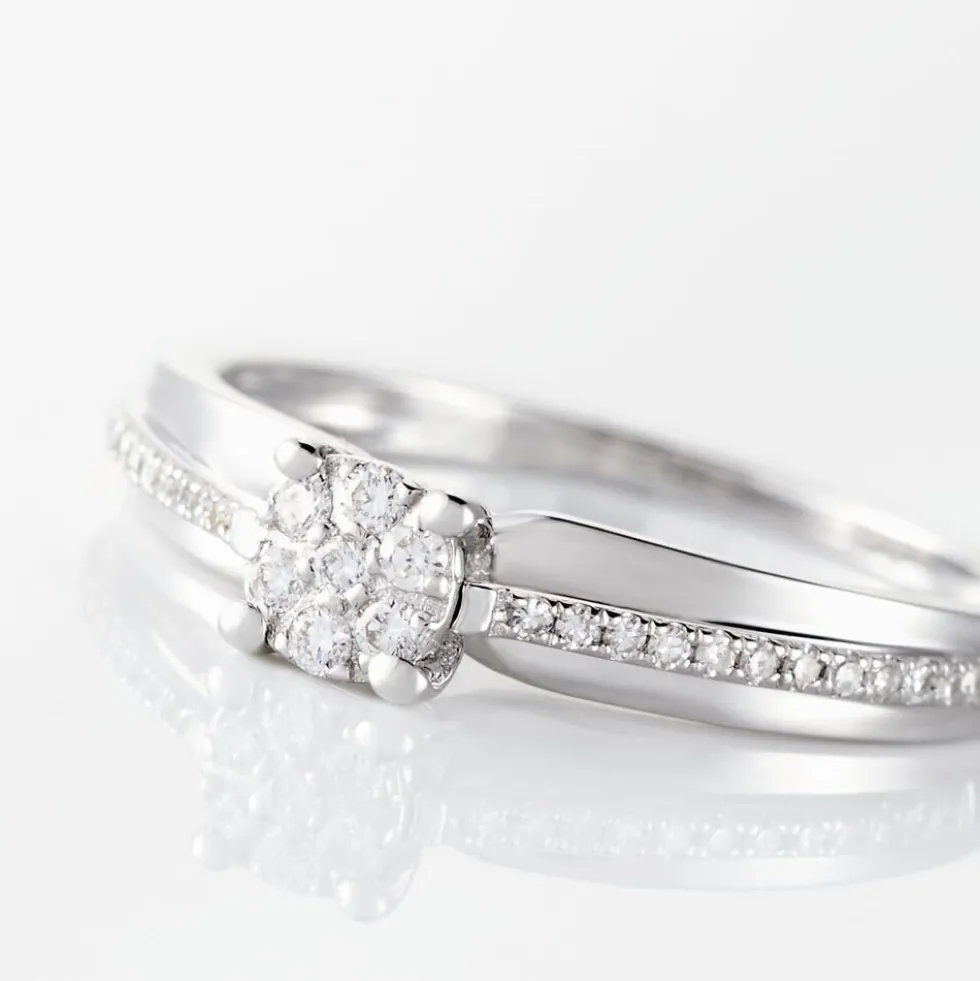 Bague Kate Or Blanc Diamant