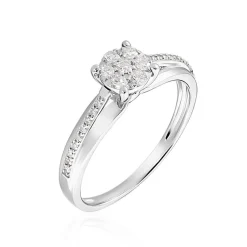 Bague Kate Or Blanc Diamant