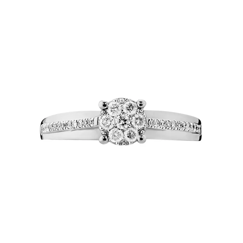 Bague Kate Or Blanc Diamant