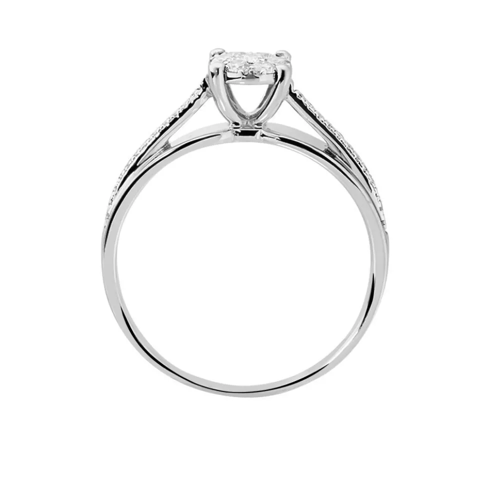 Bague Kate Or Blanc Diamant