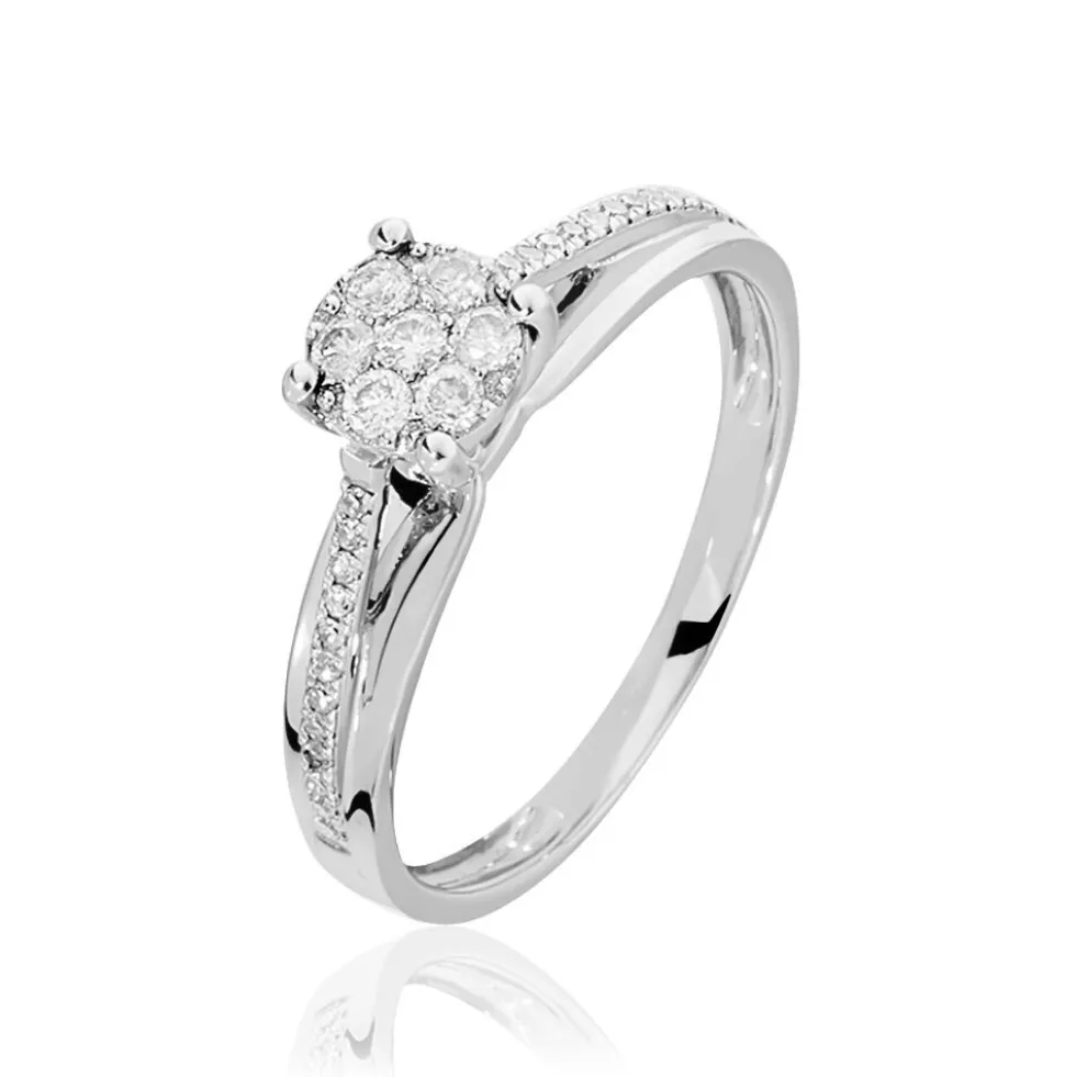 Bague Kate Or Blanc Diamant
