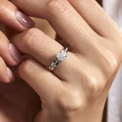 Bague Kate Or Blanc Diamant
