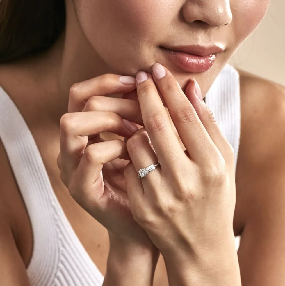 Bague Kate Or Blanc Diamant