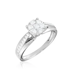 Bague Kate Or Blanc Diamant
