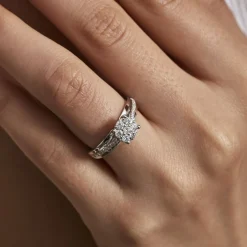 Bague Kate Or Blanc Diamant