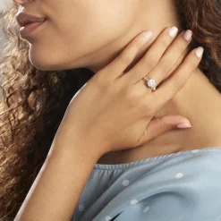 Bague Kate Or Jaune Diamant Synthétique