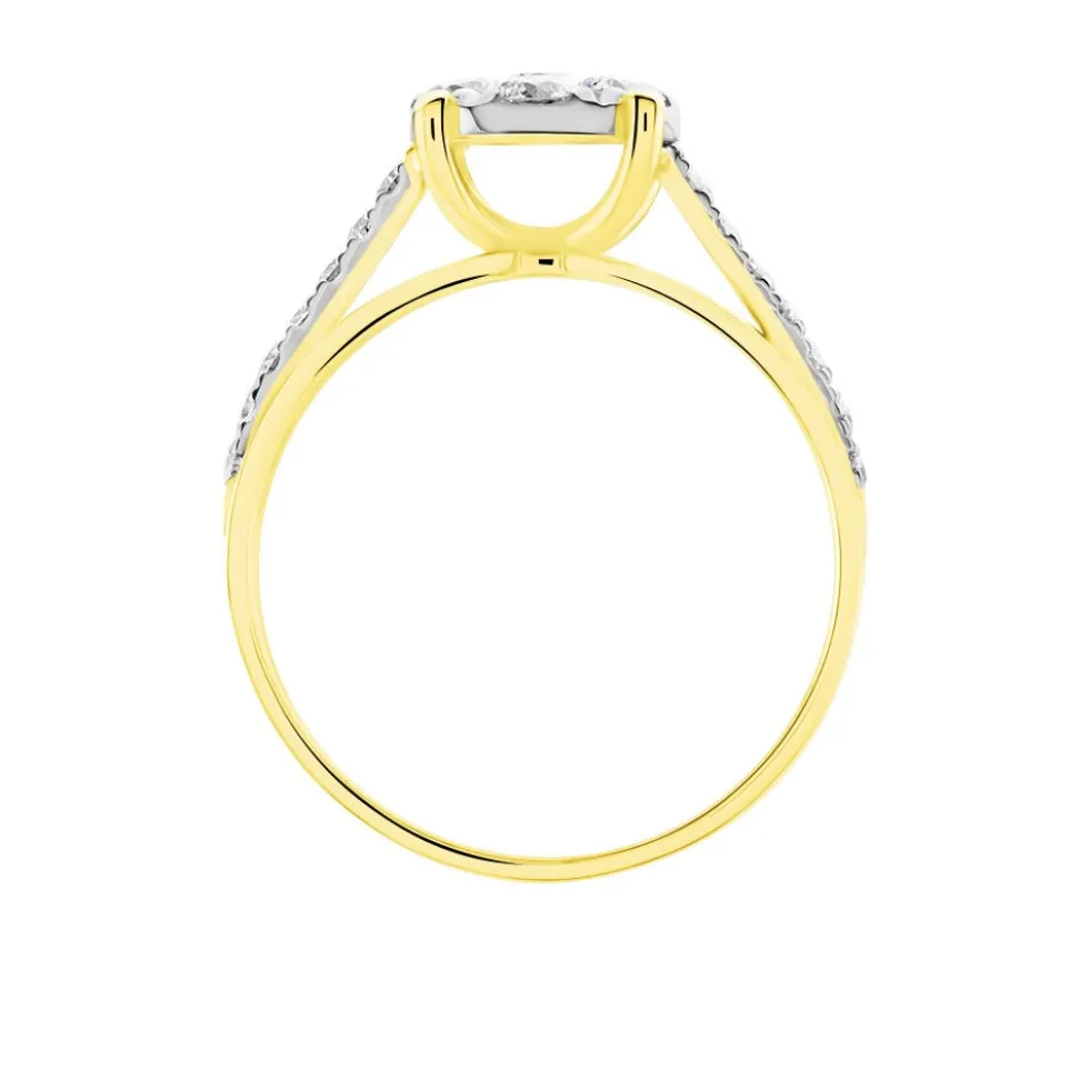 Bague Kate Or Jaune Diamant Synthétique