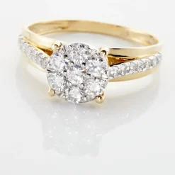 Bague Kate Or Jaune Diamant Synthétique