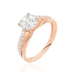 Bague Kate Or Rose Diamant