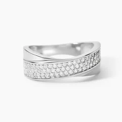 Bague Kawtare Argent Blanc Oxyde De Zirconium